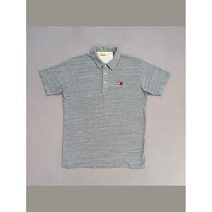 Aviator Nation Gray Polo USA Made Tri Blend Logo Casual